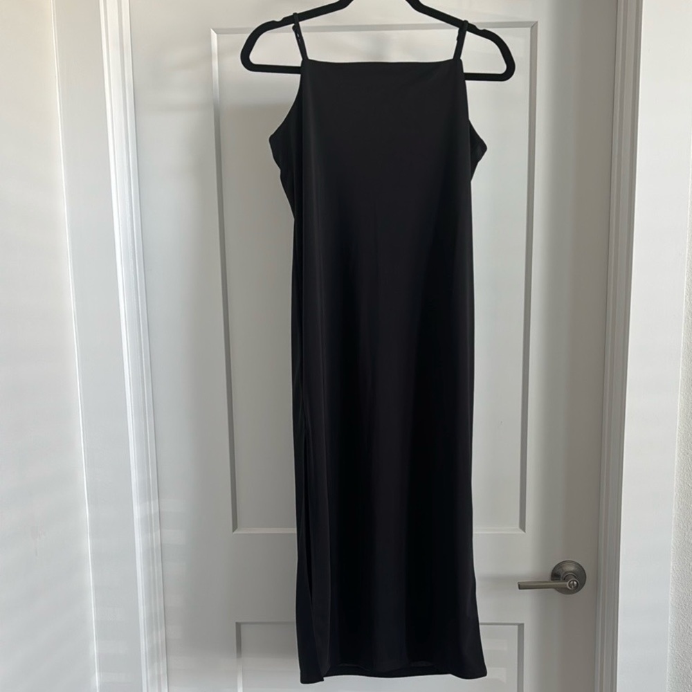 H&M Black Jersey Slip Dress - Size S, Elegant & Minimalist - Picture 2 of 8